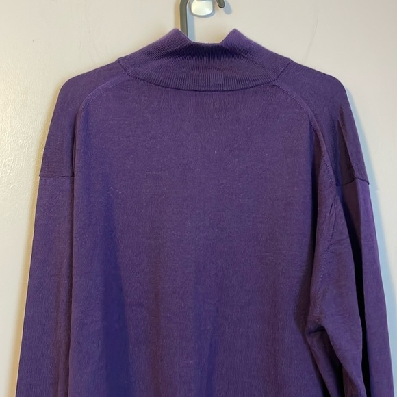 Duemme Maglieria Purple Zip Front Wool Silk Cashmere Blend Sweater Cardigan 58 - Picture 13 of 16